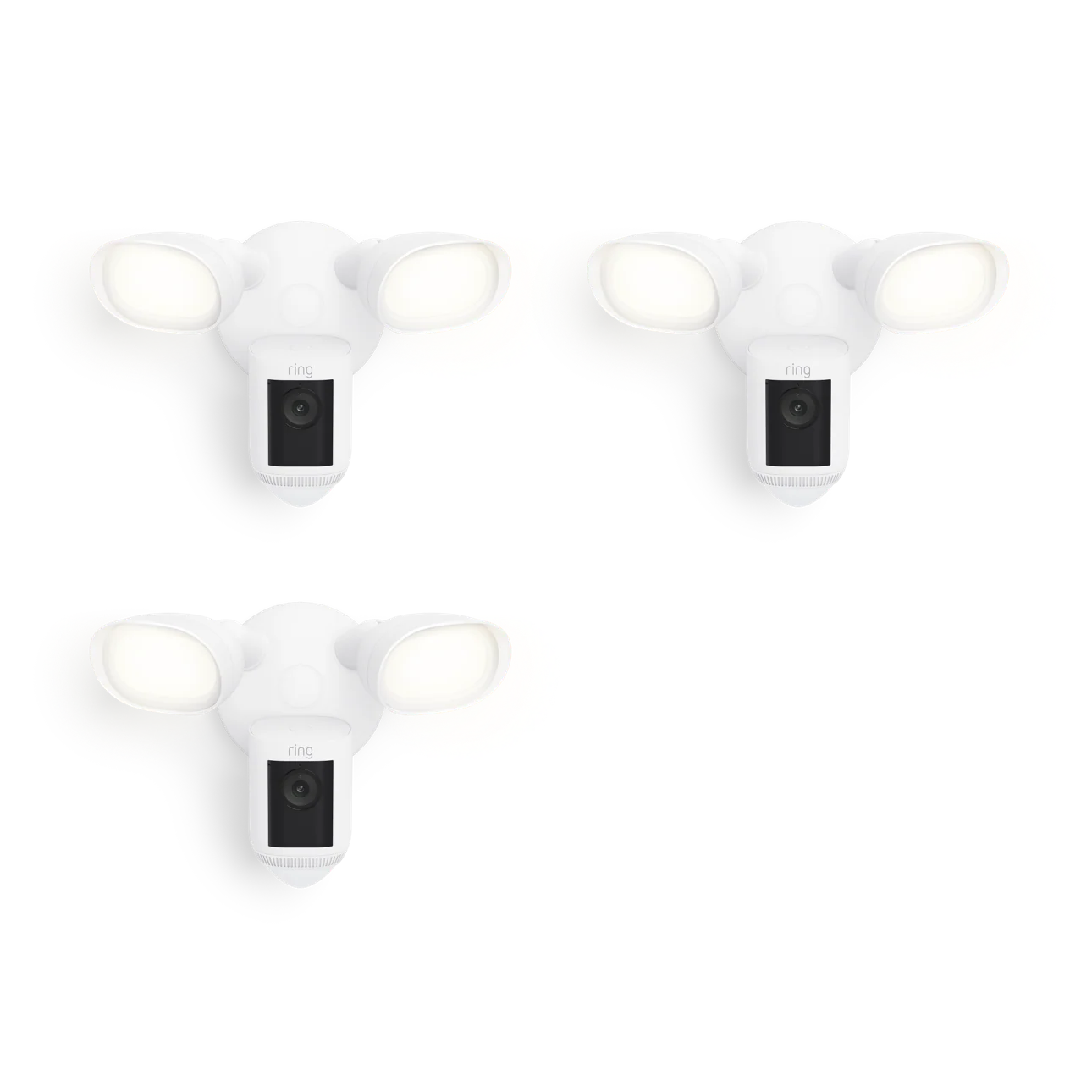 3-Pack Floodlight Cam Wired Pro