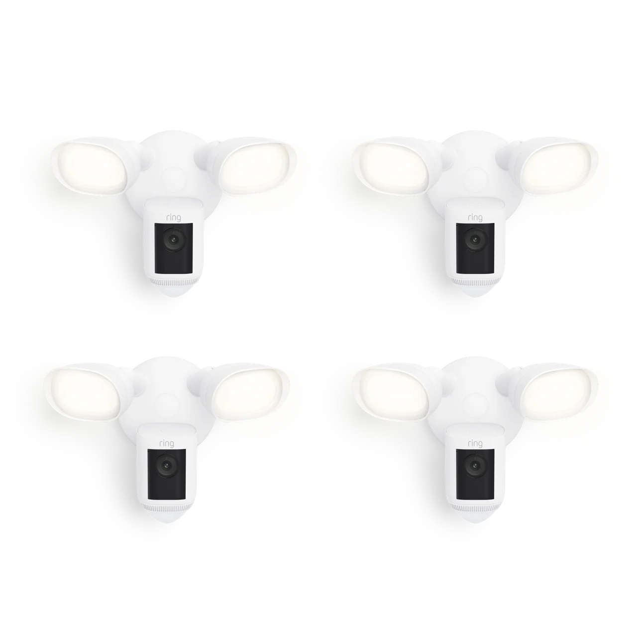4-Pack Floodlight Cam Wired Pro