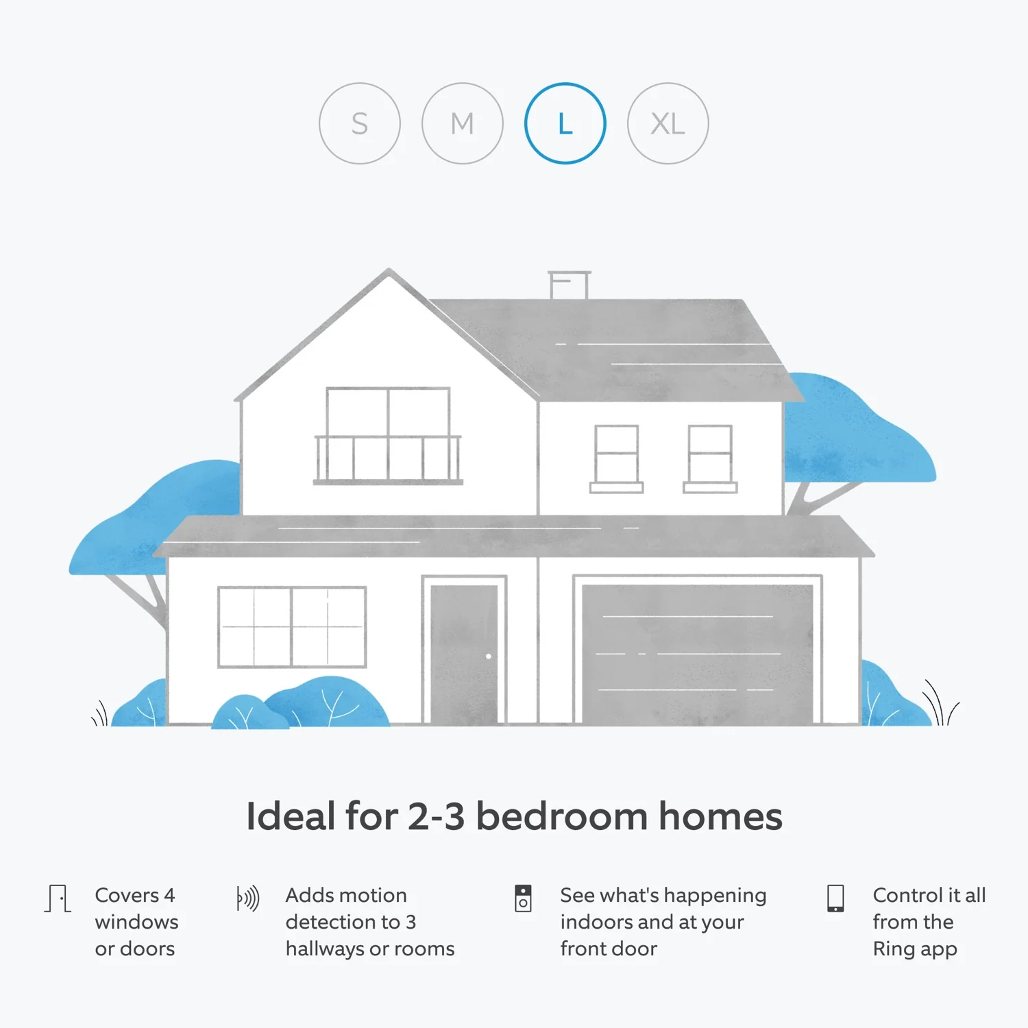 Alarm, Indoor Camera 2nd Gen + Battery Video Doorbell Pack - L - Image 4