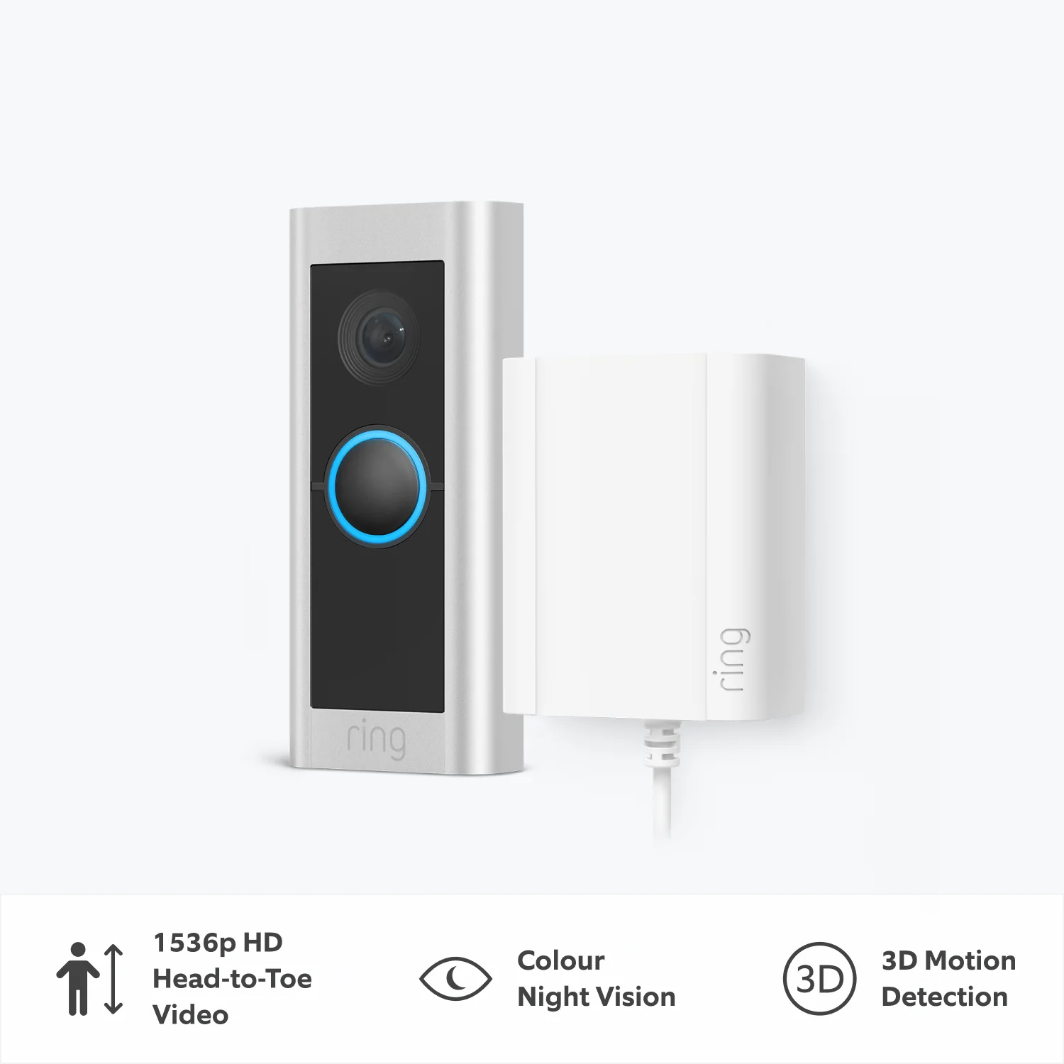 Wired Video Doorbell Pro Plug-in (Formerly Video Doorbell Pro 2 with Plug-in Adapter) - Image 4